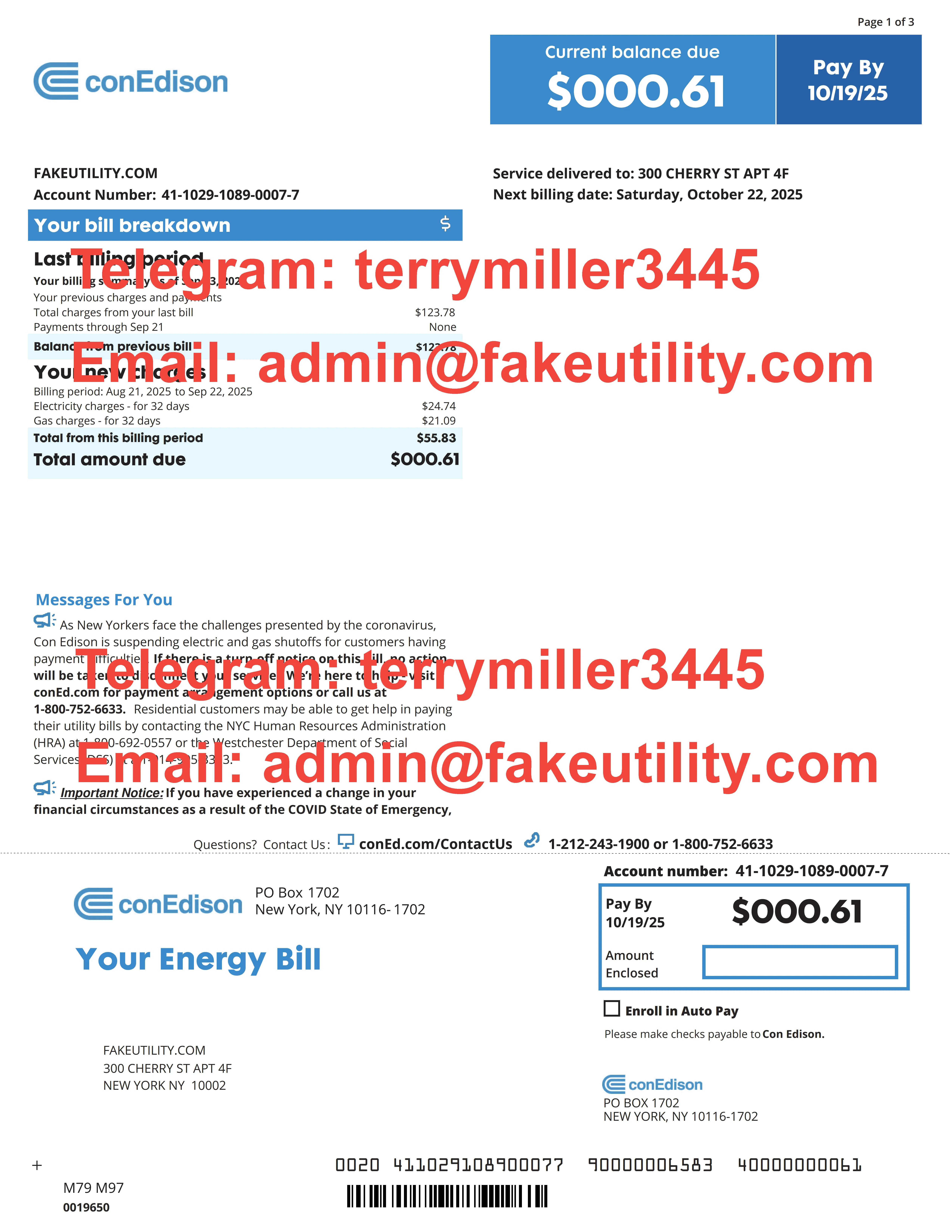Buy Utility Bills & Fake Documents Online
